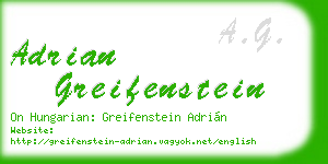 adrian greifenstein business card